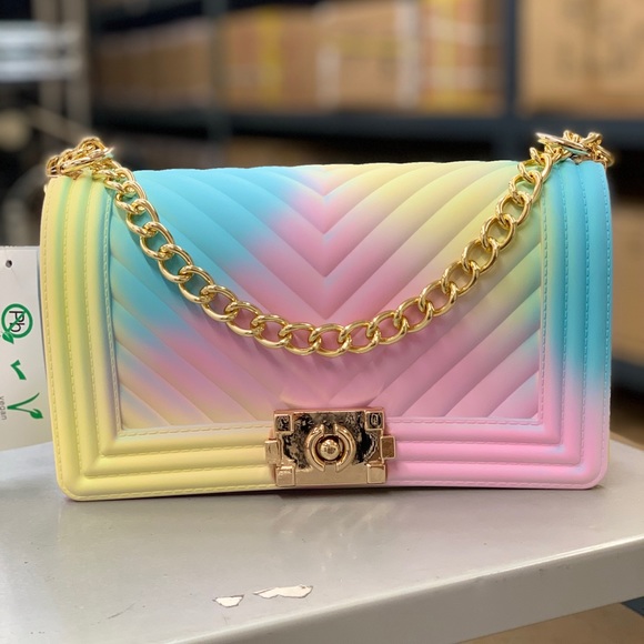 unbranded Handbags - Rainbow Jelly Handbag Crossed body Purse